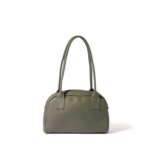 Meadow Leather Bowler Bag - Vintage Khaki