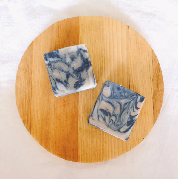 Peppermint & Coffee Swirl ~ Natural Soap Bar