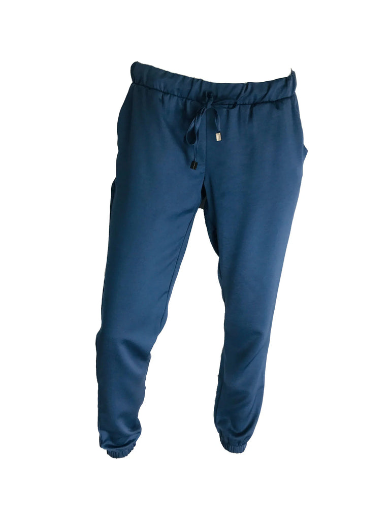 Elastic Cuff Pants – Blue