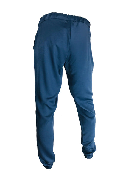 Elastic Cuff Pants – Blue