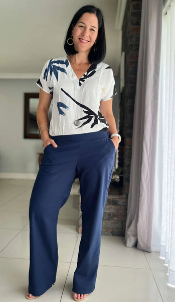 Linen Pants – Navy
