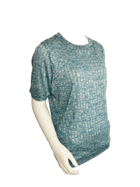 Rib Melange Top – Teal