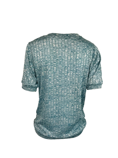 Rib Melange Top – Teal