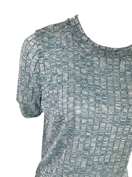 Rib Melange Top – Teal