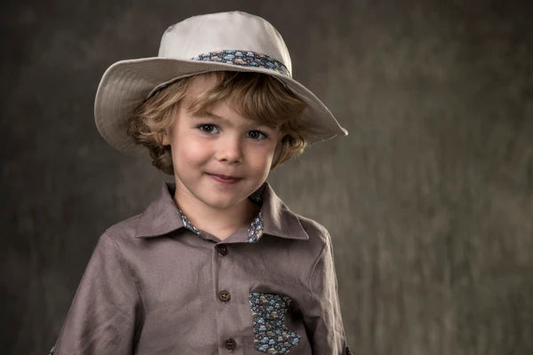 Myang Hat / Boys - Khaki & Cars