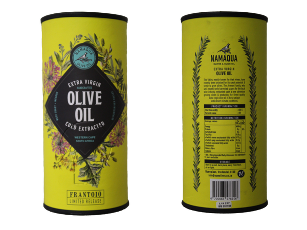 Namaqua EVOO Frantoio 1l in a tube