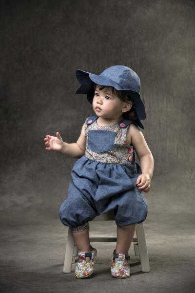 Myang Hat / Girls - Denim Petal