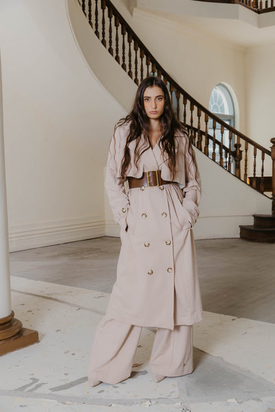 Brooklyn Ponti Trench in Stone