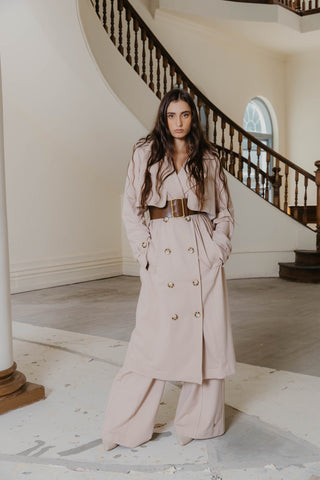 Brooklyn Ponti Trench in Stone