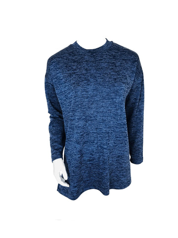 Pintuck Knit – Navy Melange
