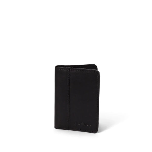 Hudson leather passport holder - Black