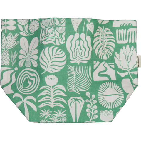 Fabric Pots (Medium) / Africa Roots (White on Green)