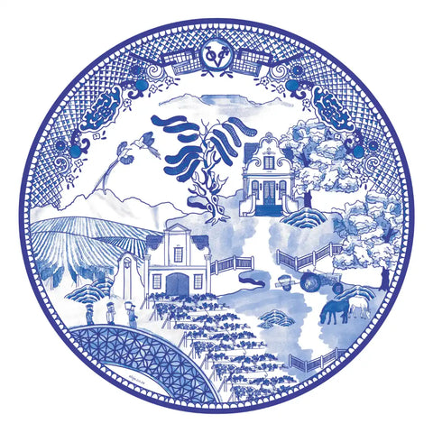 Round Paper Placemats - Winelands Willow