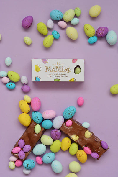 Mamere Luxury Chocolate Speckled Egg Nougat bar 62g