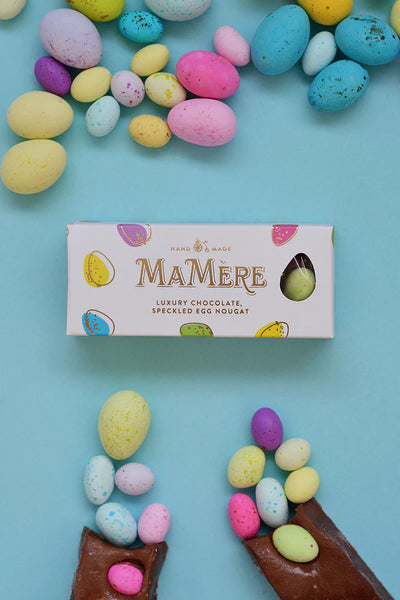 Mamere Luxury Chocolate Speckled Egg Nougat bar 62g