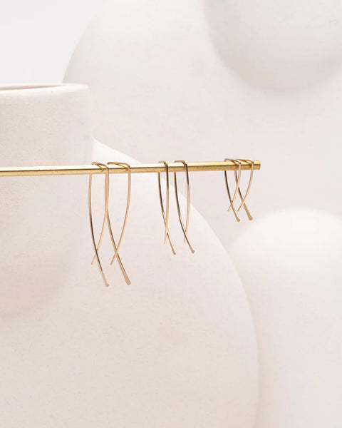 Avery Earrings Small - silver, gold or rose gold