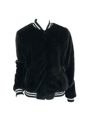 Fur Bomber – Black