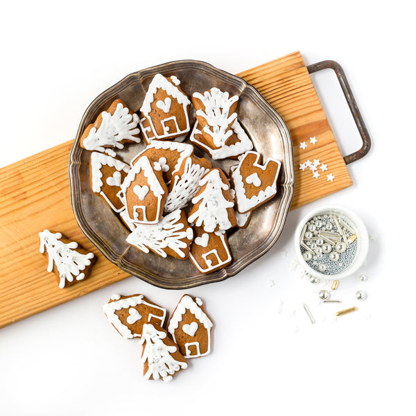 Gingerbread Village cookies