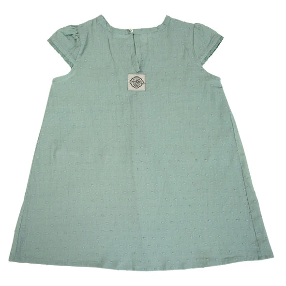 Myang Dress / Girls - Sage with Lace