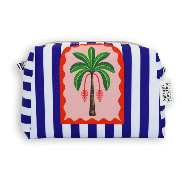 Mirage Palm Blue - Mini Box Bag