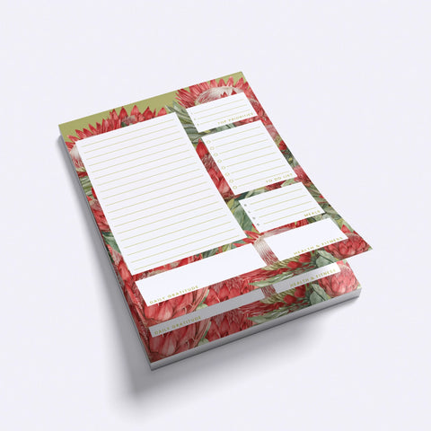 Protea Bloom A5 Daily Planner Pad