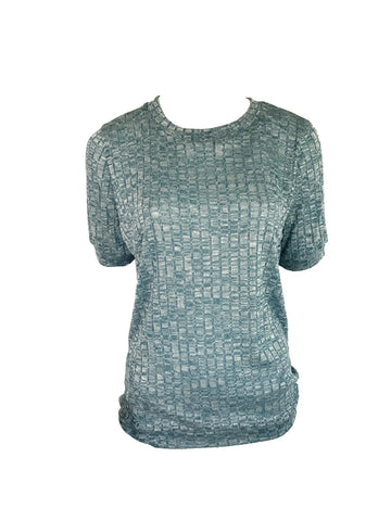Rib Melange Top – Teal