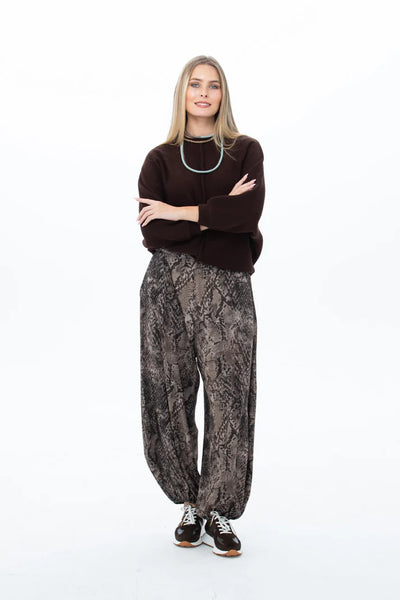 Stella Balloon Pants - Snakeskin