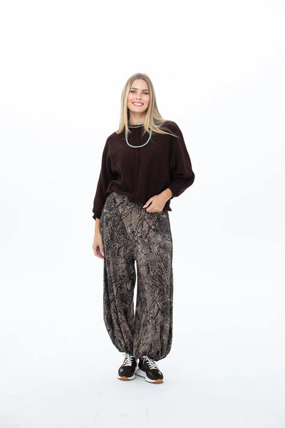 Stella Balloon Pants - Snakeskin