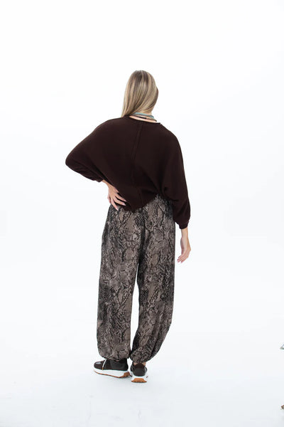 Stella Balloon Pants - Snakeskin