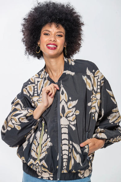 Josephine Bomber Jacket - Grey