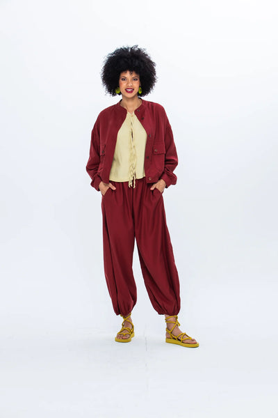 Stella Balloon Pants - Rust