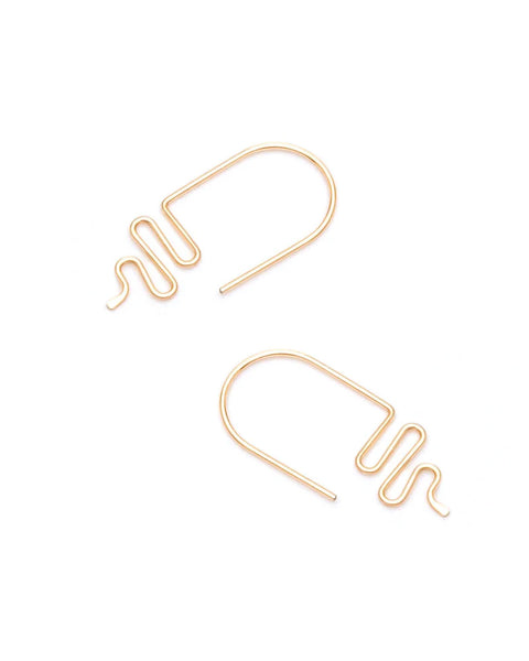 Wave Earrings in Gold
