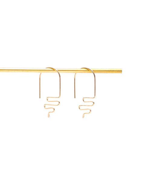 Wave Earrings in Gold