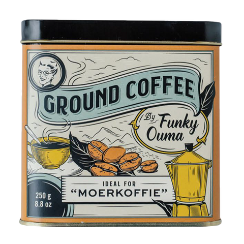 Funky Ouma Coffee in a tin