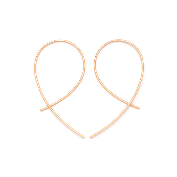 Loop Earrings Maxi - silver, gold or rose gold