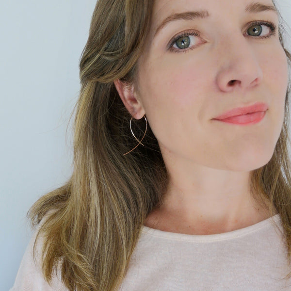 Loop Earrings Maxi - silver, gold or rose gold