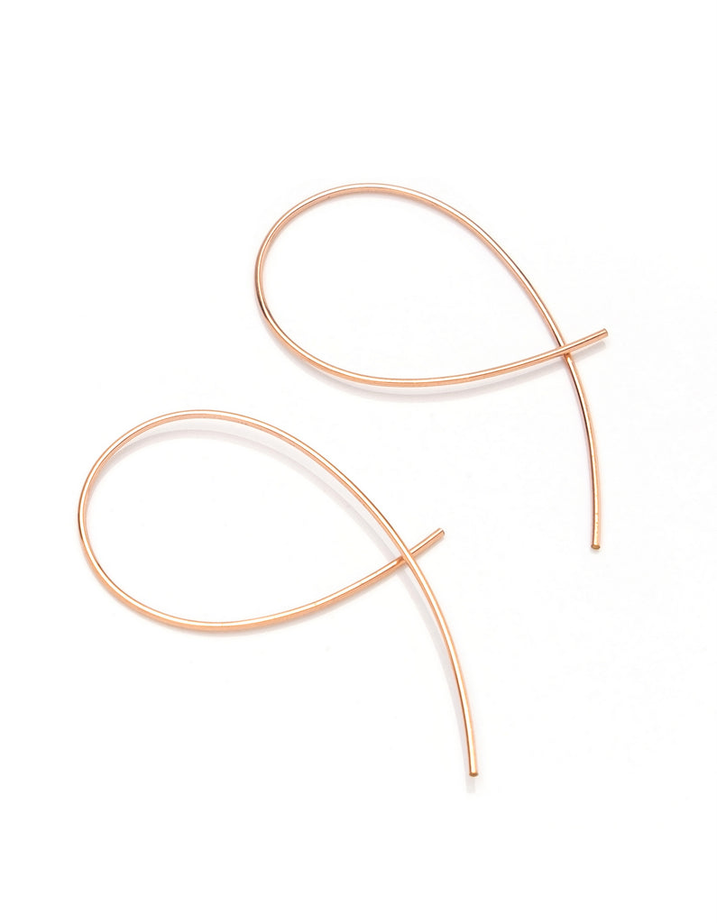 Loop Earrings Maxi - silver, gold or rose gold