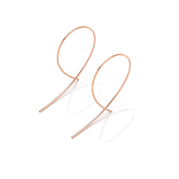 Loop Earrings Maxi - silver, gold or rose gold