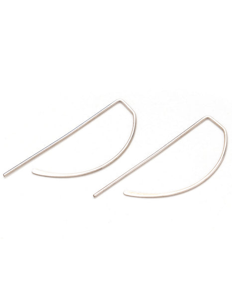 Large Earrings - silver, gold and rose gold