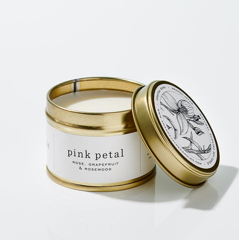 Amanda Jayne Pink Petal Travel Tin
