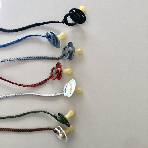 Gnash Braided Paci Clips (various colours)